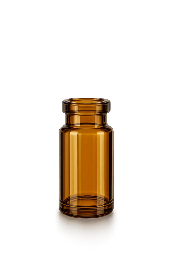 Sterile amber glass vial